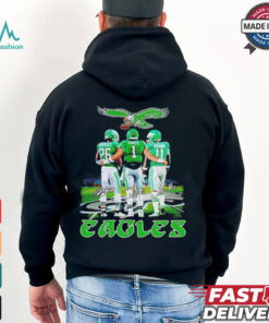 Saquon Barkley Jalen Hurts AJ Brown Philadelphia Eagles signature shirt