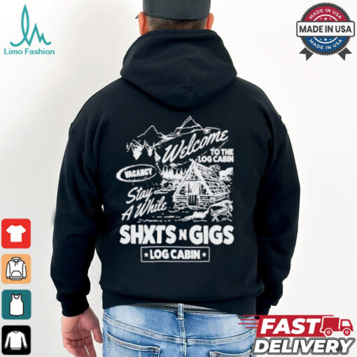 ShxtsNGigs Welcome To The Log Cabin Stay A While 2024 Tour T Shirt
