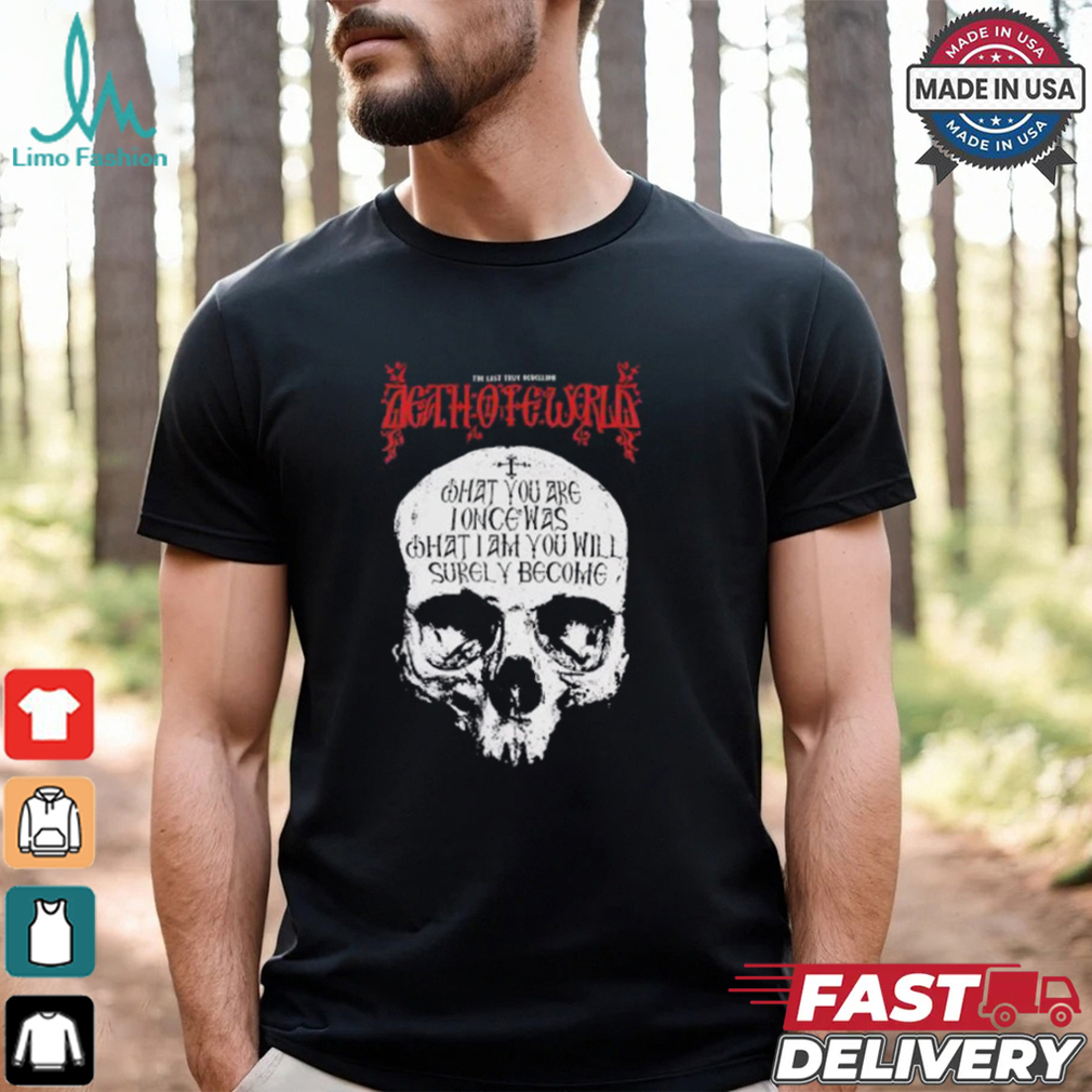 Skull the last true rebellion act white work shirt Skull the last true rebellion act white work shirt