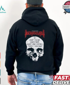 Skull the last true rebellion act white work shirt
