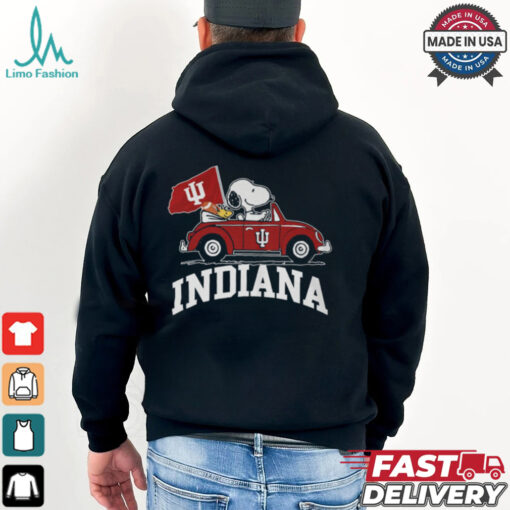 Snoppy Dirving Car Indiana Shirt