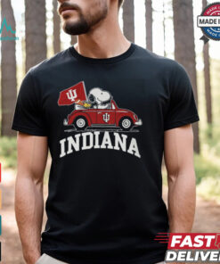 Snoppy Dirving Car Indiana Shirt