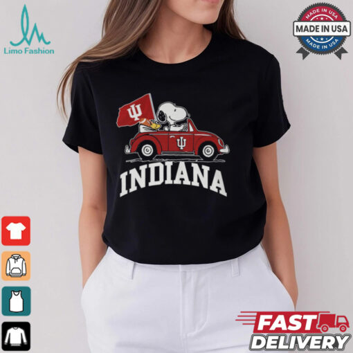 Snoppy Dirving Car Indiana Shirt
