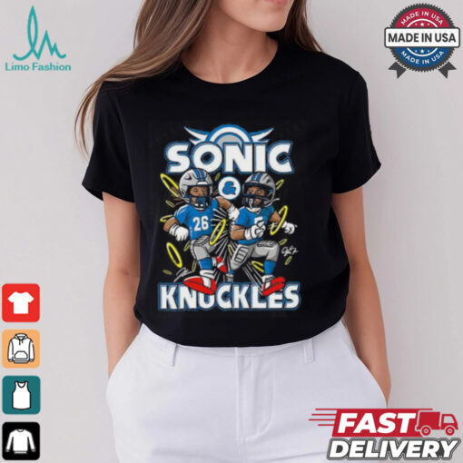 Sonic And Knuckles Detroit Lions American Football 2024 Week 14 Tshirt
