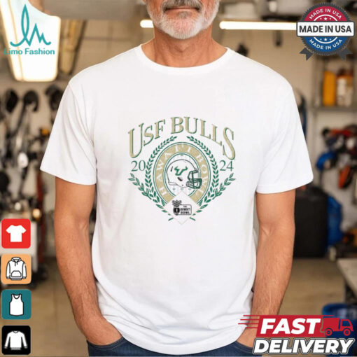 South Florida Bulls Blue 84 Unisex 2024 Hawaii Bowl T Shirt