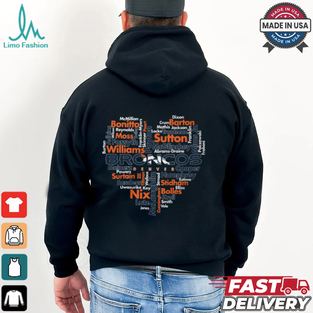 Team Broncos Heart 2024 Shirt Team Broncos Heart 2024 Shirt