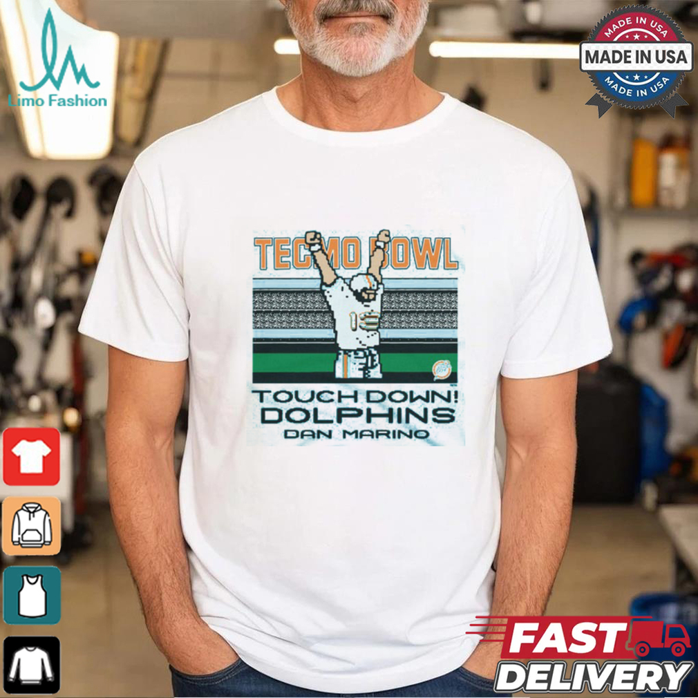 Tecmo Bowl Dolphins Dan Marino Shirt Tecmo Bowl Dolphins Dan Marino Shirt