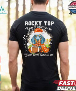Tennessee Vols Rocky top you’ll always be home sweet home to me Christmas shirt