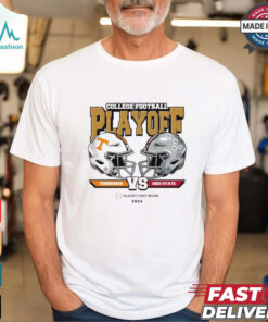 Tennessee Vols Vs Ohio State Helmet Buckeyes College Football Playoff 2025 First Round Head To Head t shirt