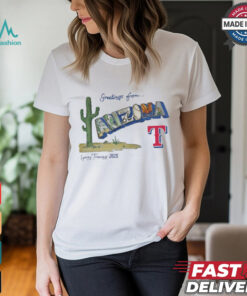 Texas Rangers Tiny Turnip Infant Spring Training 2025 T Shirt