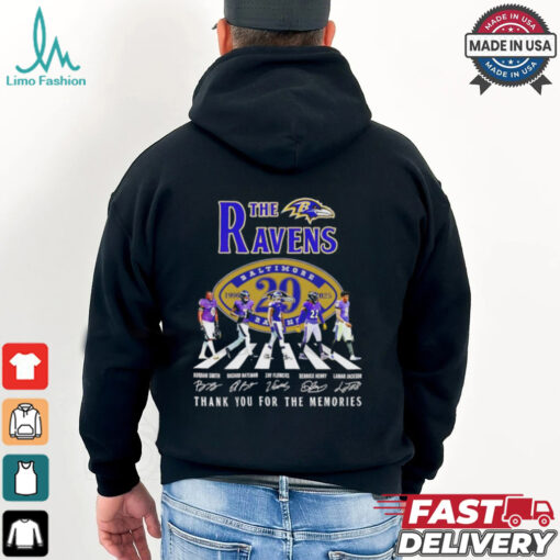 The Baltimore Ravens 29th Anniversary 1996 2025 thank you signature shirt