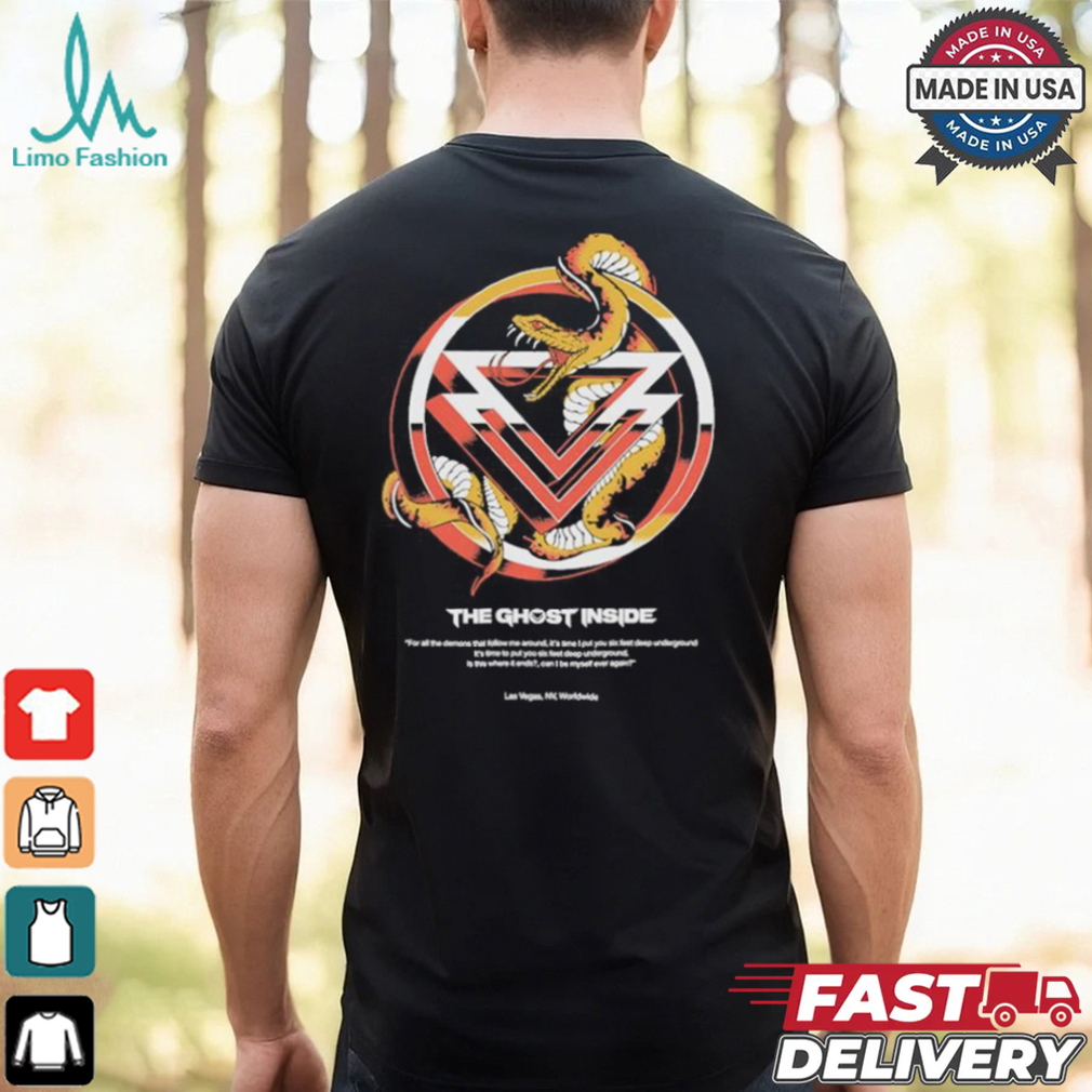 The Ghost Inside Symbol Snake Las Vegas NV Worldwide T shirt The Ghost Inside Symbol Snake Las Vegas NV Worldwide T shirt