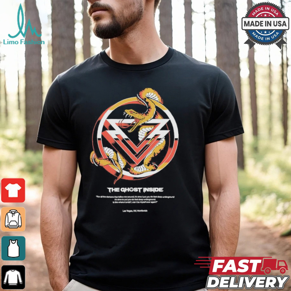 The Ghost Inside Symbol Snake Las Vegas NV Worldwide T shirt The Ghost Inside Symbol Snake Las Vegas NV Worldwide T shirt