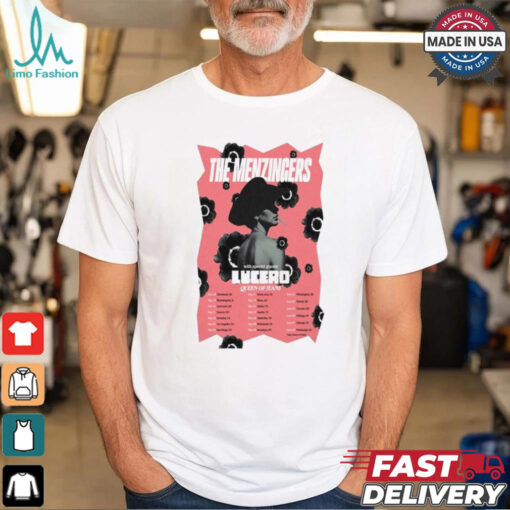 The Menzingers W LUCERO And Queen Of Jeans Tour 2025 T shirt