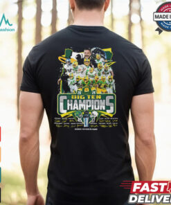 The Oregon Ducks 2024 Big Ten Champions signatures shirt