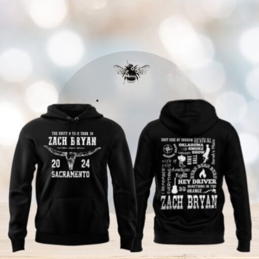 The Quittin Time Tour 2024 Zach Bryan X Sacramento Kings Hoodie, T Shirt