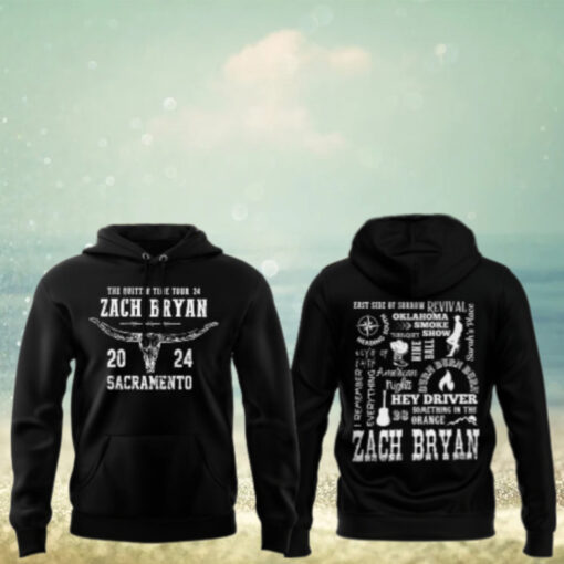 The Quittin Time Tour 2024 Zach Bryan X Sacramento Kings Hoodie, T Shirt