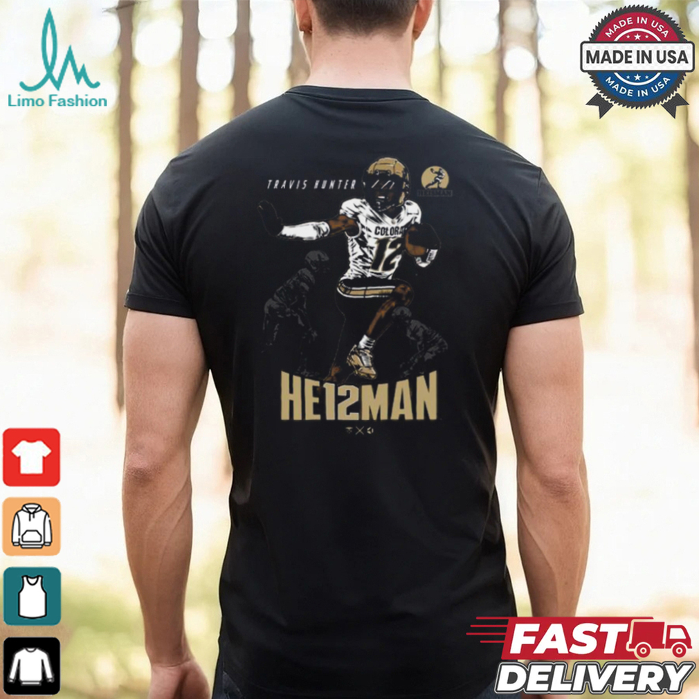 Travis Hunter Heisman HE12MAN Winner Unisex T Shirt Travis Hunter Heisman HE12MAN Winner Unisex T Shirt