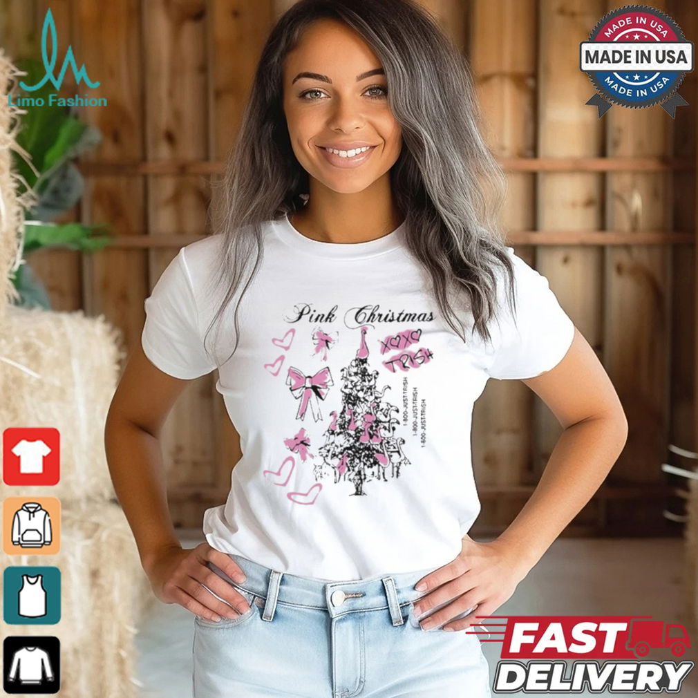 Trisha Paytas Just Trish Pink Christmas Xoxo Trish t shirt Trisha Paytas Just Trish Pink Christmas Xoxo Trish t shirt