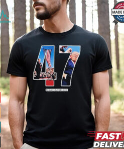 Trump 47 Fighting Shooting T shirt