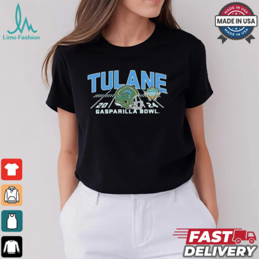 Tulane Green Wave Green 2024 Gasparilla Bowl helmet shirt
