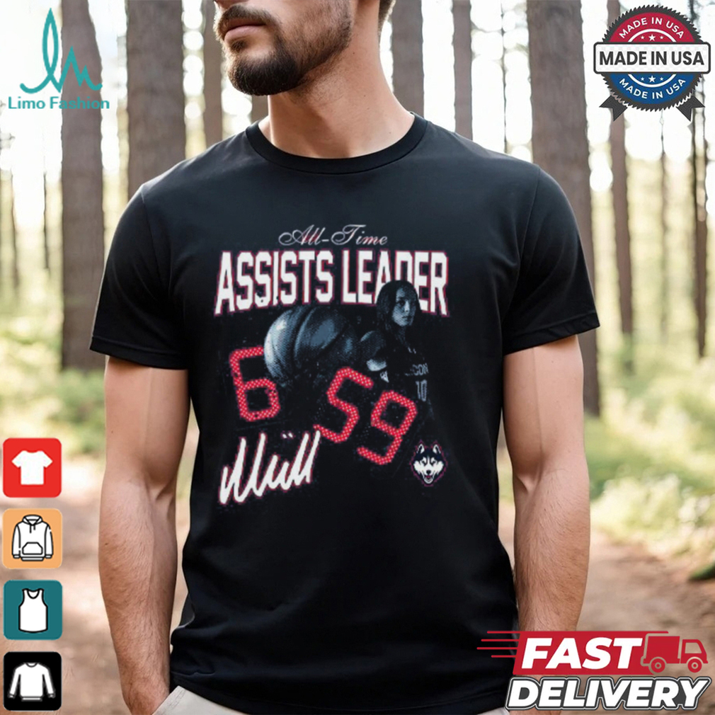 UConn Huskies Nika Muhl All Time Assists Leader Shirt UConn Huskies Nika Muhl All Time Assists Leader Shirt