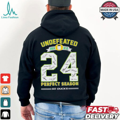Undefeated 2024 12 0 Oregon Ducks perfect season go Ducks shirt