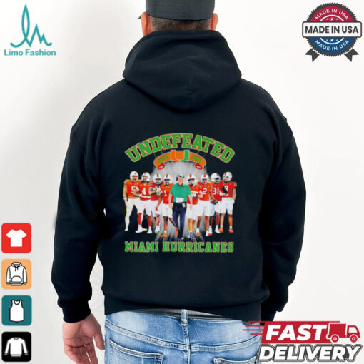 Undefeated Miami Hurricanes 2024  2025 perfect season signature shirt