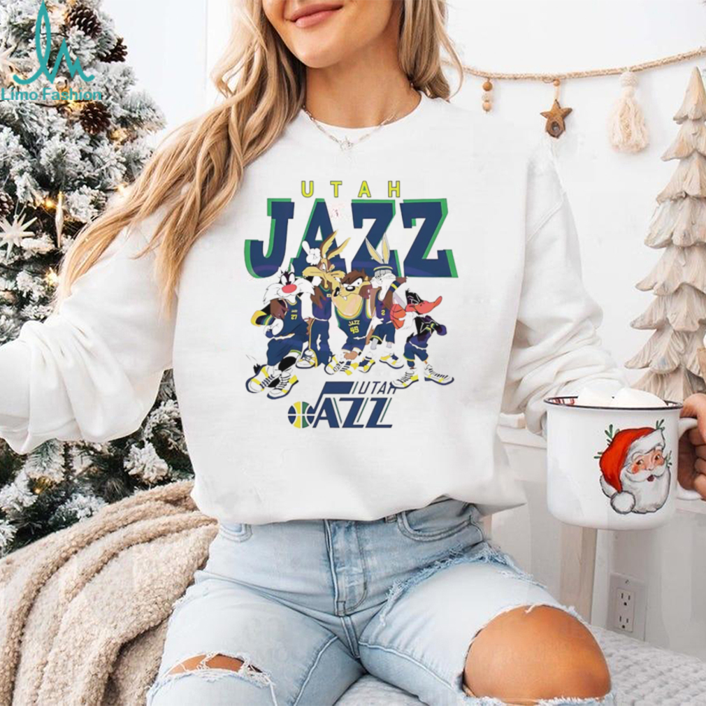 Utah Jazz Looney Tunes characters NBA basketball shirt Utah Jazz Looney Tunes characters NBA basketball shirt