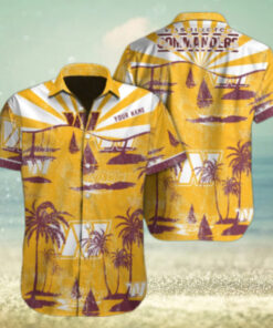 Washington Commanders Golden Sail Hawaiian Shirt