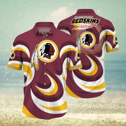 Washington Redskins Swirl Pride Hawaiian Shirt