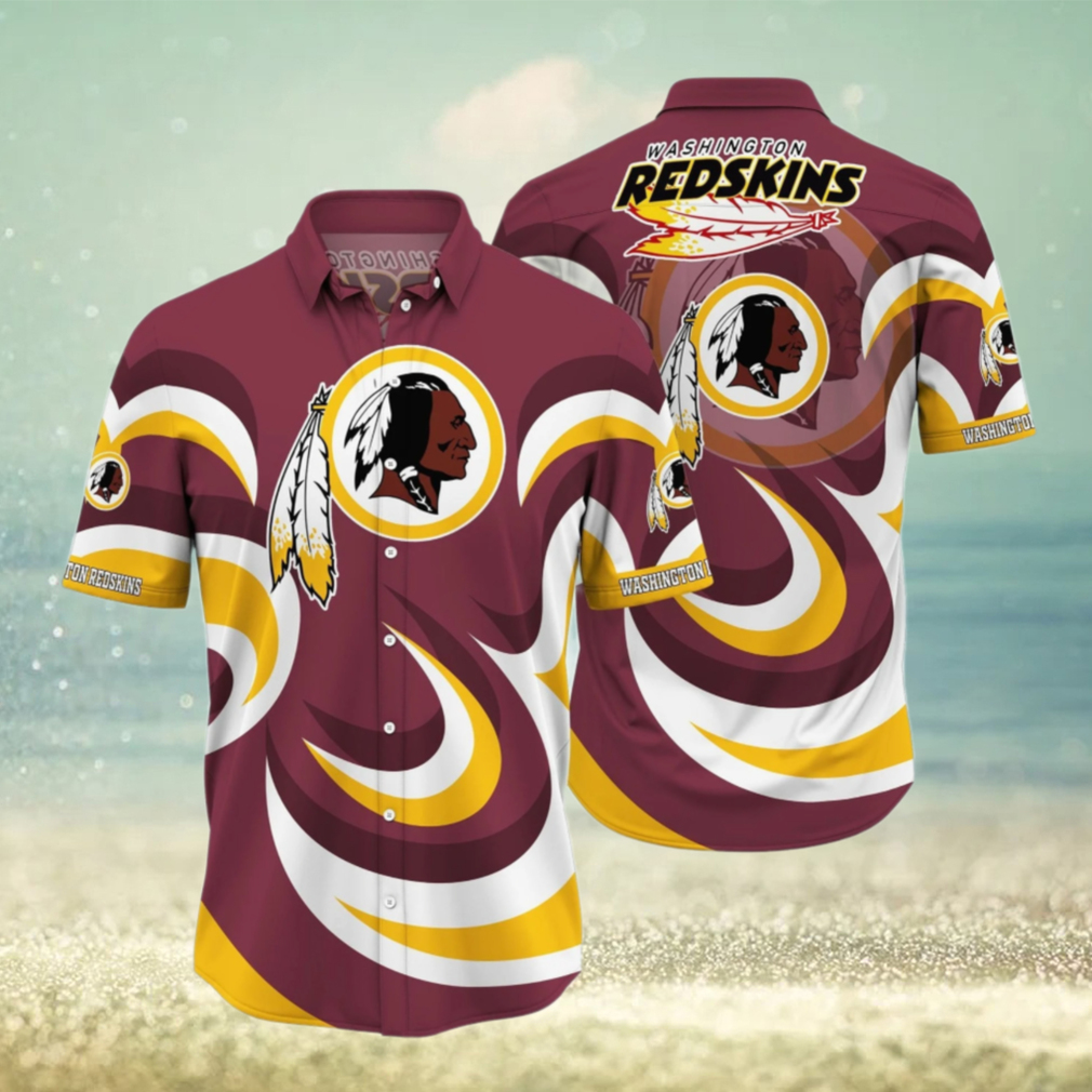 Washington Redskins Swirl Pride Hawaiian Shirt Washington Redskins Swirl Pride Hawaiian Shirt