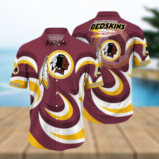 Washington Redskins Swirl Pride Hawaiian Shirt
