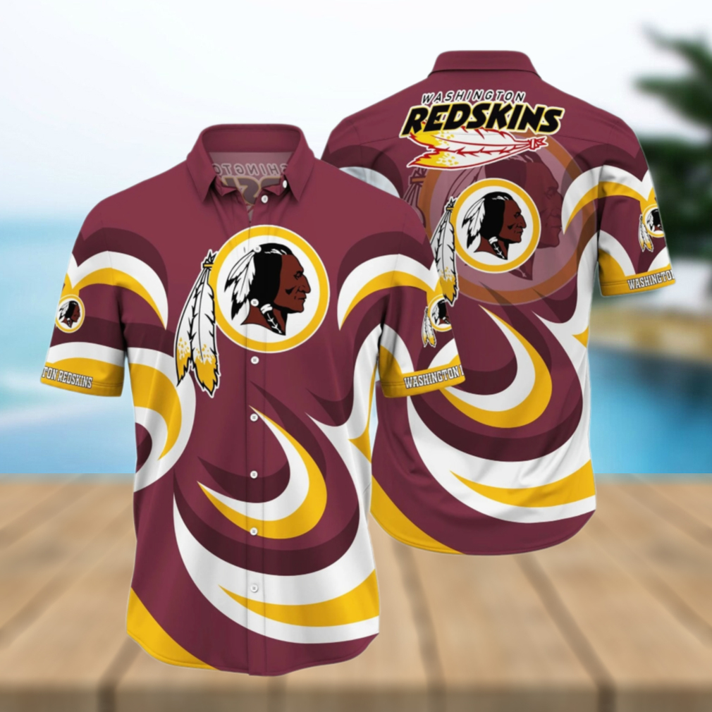 Washington Redskins Swirl Pride Hawaiian Shirt Washington Redskins Swirl Pride Hawaiian Shirt