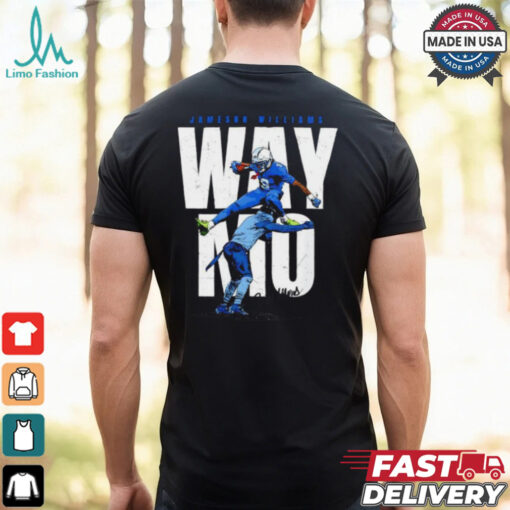 Waymo Jameson Williams player Detroit Lions NFL hurdles signature shirt