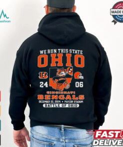 We Run This State Ohio Cincinnati Bengals Mascot 2024 T Shirt