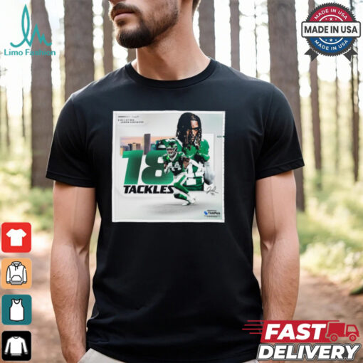 Week 14 New York Jets At Miami Dolphins Jamien Sherwood 18 Tackles Signature Poster t shirt