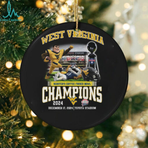 West Virginia Mountaineers Scooters Coffee Frisco Bowl Champions 2024 T Shirt