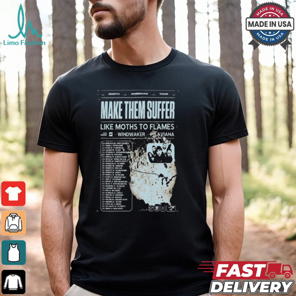 Windwaker And Aviana Like Moths To Flames 2025 Tour T Shirt Windwaker And Aviana Like Moths To Flames 2025 Tour T Shirt