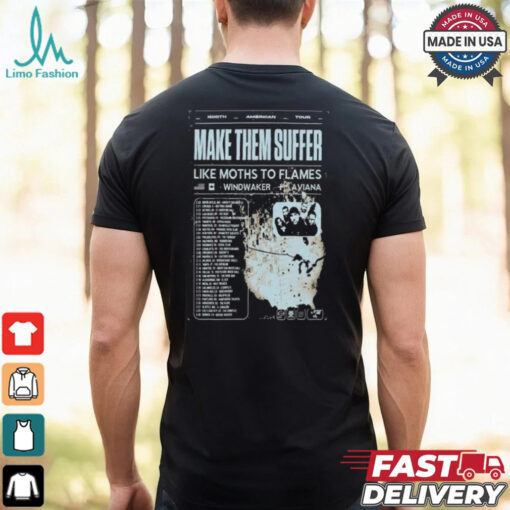 Windwaker And Aviana Like Moths To Flames 2025 Tour T Shirt
