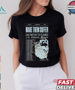 Windwaker And Aviana Like Moths To Flames 2025 Tour T Shirt