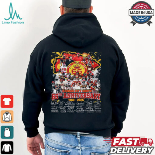 kansas City Chiefs 65th Anniversary 1960 2025 Shirt