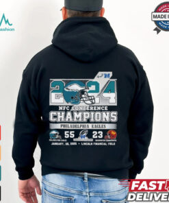 2024 NFC Conference Champions Philadelphia Eagles 55 23 Washington Commanders Shirt