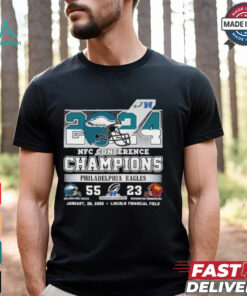 2024 NFC Conference Champions Philadelphia Eagles 55 23 Washington Commanders Shirt