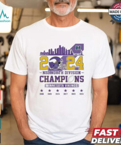 2024 NFC North Division Champions Minnesota Vikings 2008 2024 Shirt