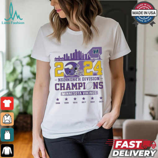 2024 NFC North Division Champions Minnesota Vikings 2008 2024 Shirt