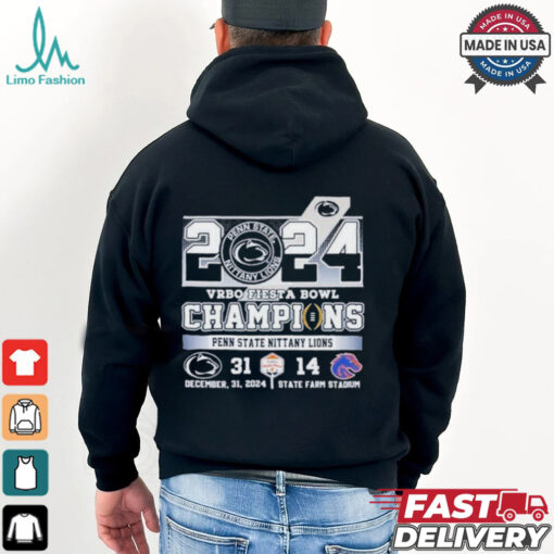 2024 VRBO Fiesta Bowl Champions Nittany Lions 31 14 Shirt