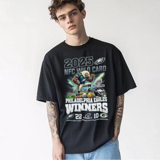 2025 NFC Winners Philadelphia Eagles Beat Packers T Shirt