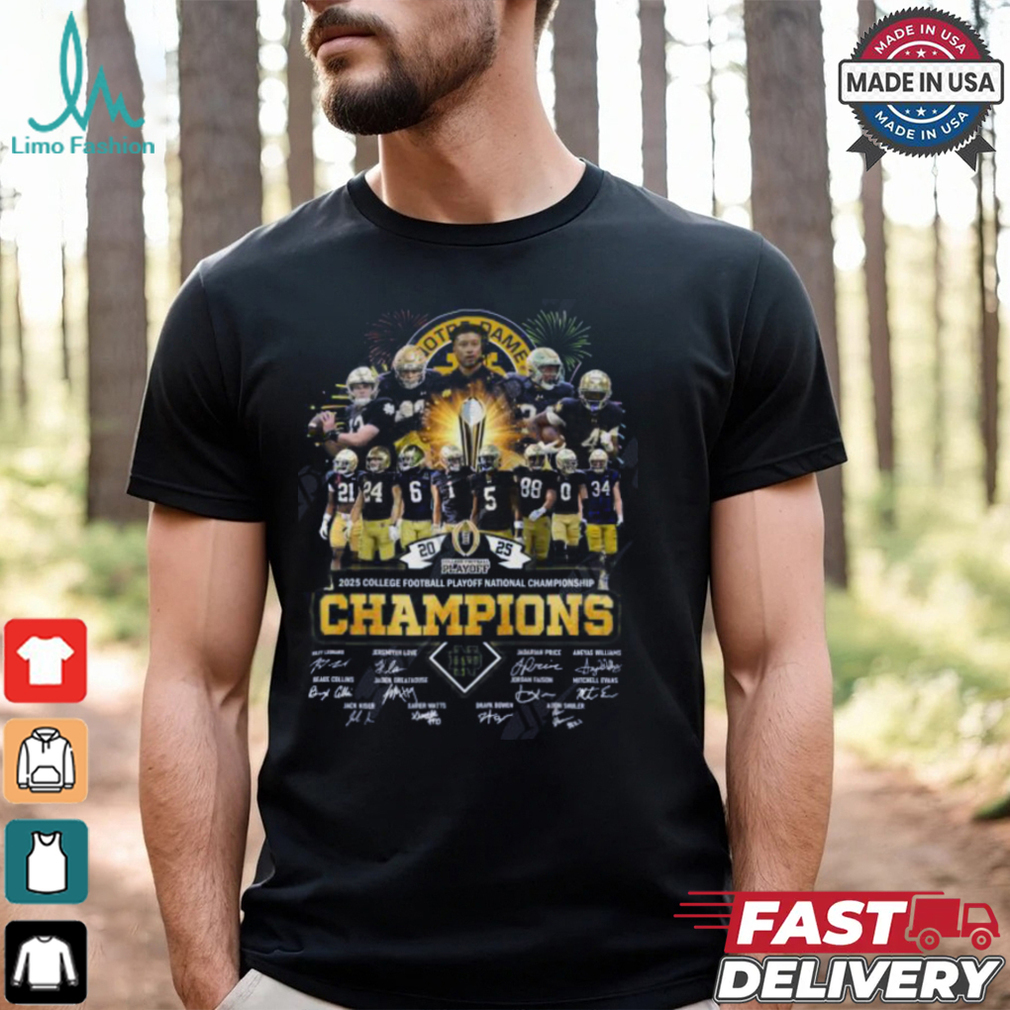 2025 Playoff National Championship NCAA Notre Dame Fighting Irish T Shirt 2025 Playoff National Championship NCAA Notre Dame Fighting Irish T Shirt