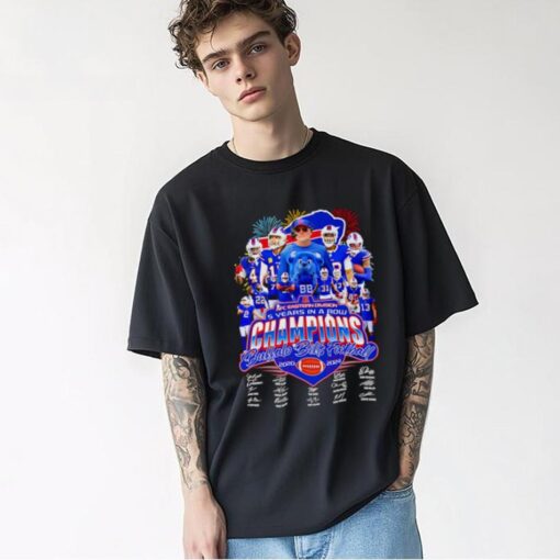 AFC Eastern Division 5 years in a row Champions Buffalo Bills Football 2020 2024 signatures shirt